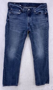 Levis 514 Straight Fit Jeans Mens 30x30 Tag 30x32 Blue Denim Wash Mediums